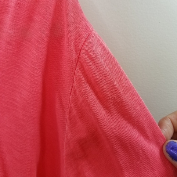 Fresh Produce neon coral tulip back top - Picture 5 of 9